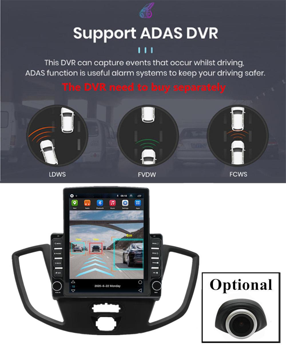 Android 12 Head Unit for Ford Transit/Tourneo 2013-2019 (6GB/128GB)