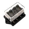 4 Way Automotive Circuit Controller Box Car Relay Fuse Holder Box Fusebox Universal Marine Kit Car Boat 12V/24V