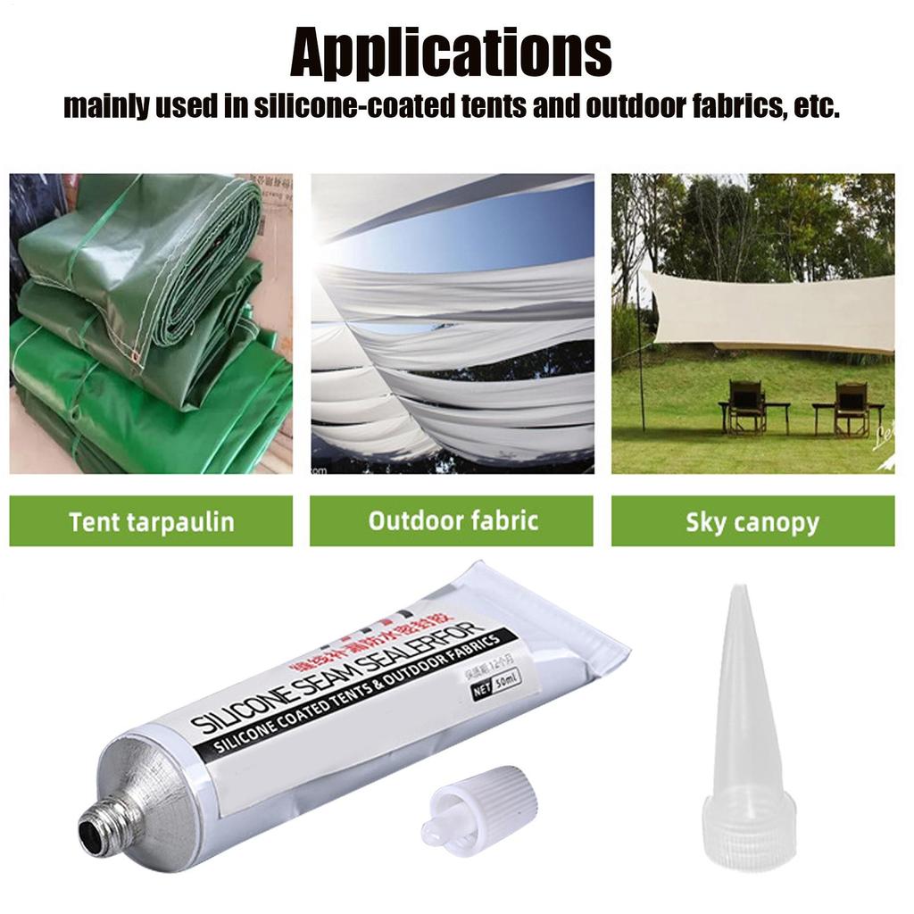 5pcs 250ml Tent Seam Sealer Outdoor Shelter Sealant Glue Awning Fixing Sealant For Backyard Patio Camping Hiking Outdoor Travel