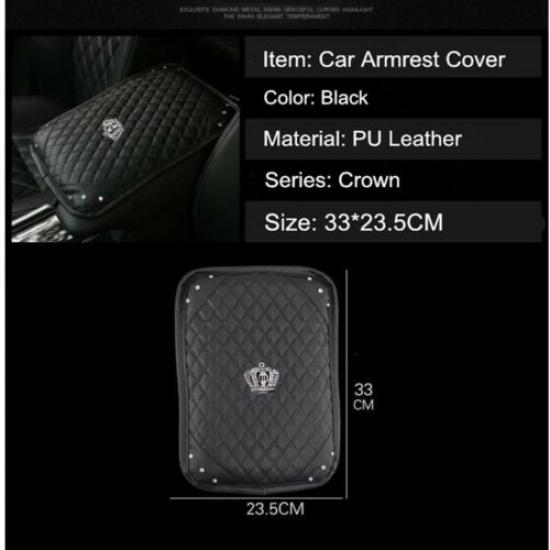 Car Accessories Leather Armrest Cushion Cover Center Console Box Pad Protector