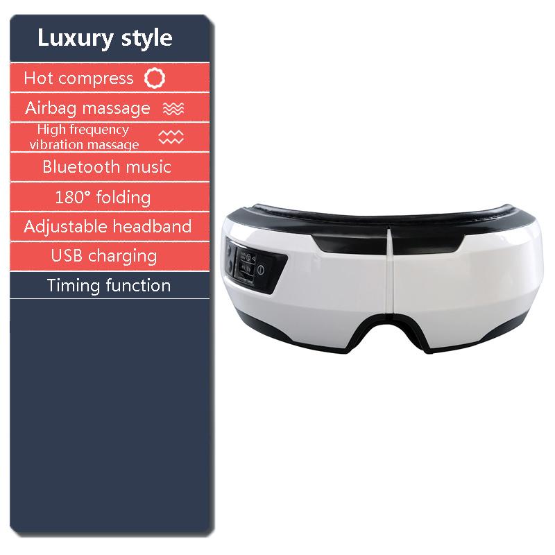 

Eye Massager Wrinkle Fatigue Relieve Vibration Massage Therapy Eye Protector Bluetooth Vibration Hot Compress Eye Care Massager