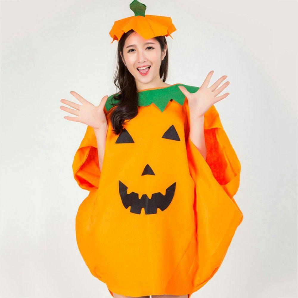 Costumes Outfit Party Masquerade Cloth Halloween Costume With Hat and Bag Pumpkin Costume