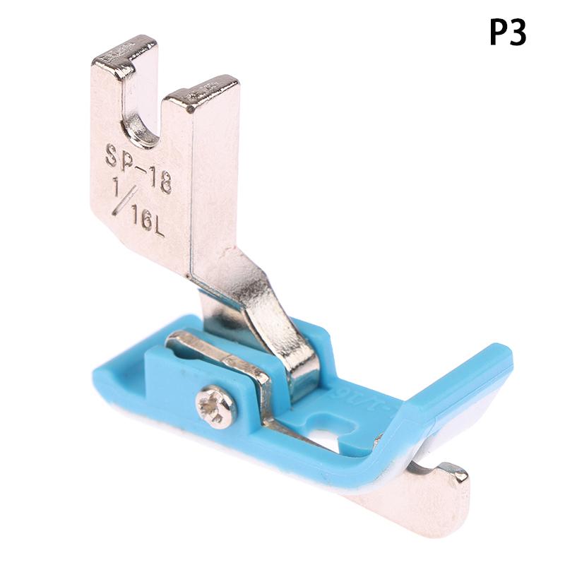 1 PZ Piedino premistoffa per bordo in plastica SP-18 piedino premistoffa per linea incorporata macchina piana piedino premistoffa per bordo tendine di manzo in plastica accessori per cucito