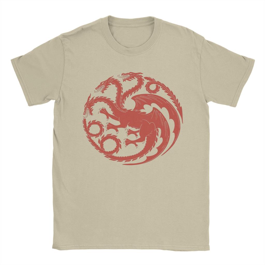 Unisexs House of TARGARYEN Kings T Shirts 100 Cotton Tops Awesome Short Sleeve Round Collar Tee Shirt Party TShirt