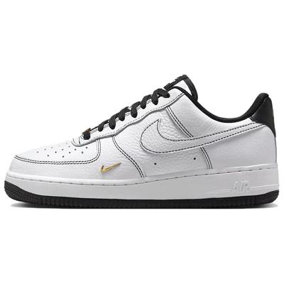 Air Force 1 Abrasion Resistant Breathable Low Top Skateboard Shoes Women's Black White Sneakers IB6543-101