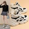Fleece dad shoes women 2025 winter new Korean version warm high-top sports shoes student cotton shoes ins trendy shoes A09