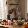 Gravity Electric Salt and Pepper Mill Set Battery Operated Automatic Grinder Adjustable Coarseness for Kitchen Dining Table Use