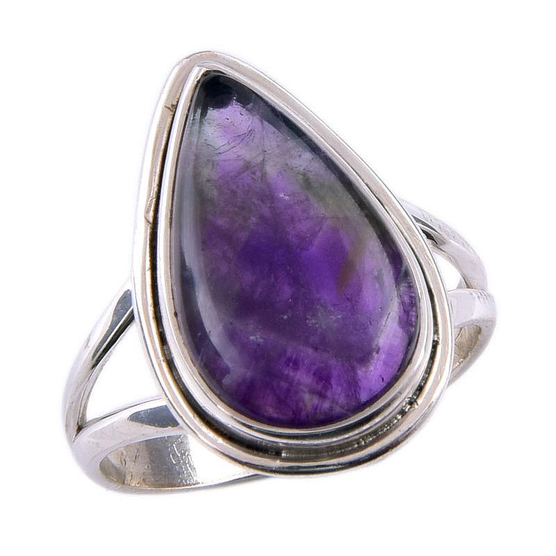 Natural Cacoxenite Gemstone 925 Solid Sterling Silver Jewelry Ring Size 7 n3c13