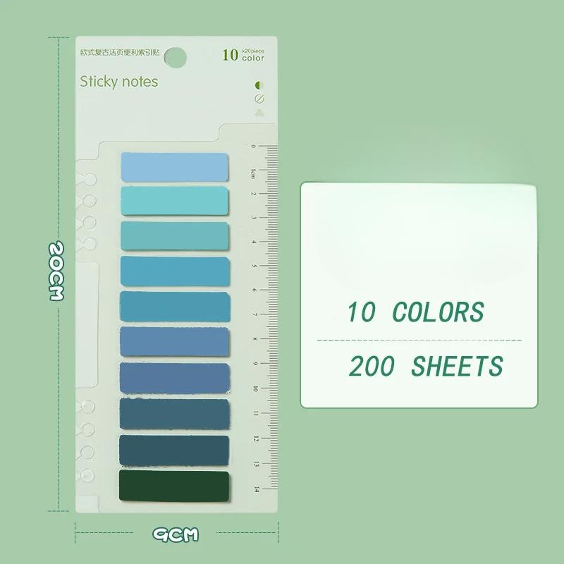 200 ks Lepicí poznámky Průhledné indexové štítky Samolepicí záložky do stránek Vodotěsné Vlaječky na označování souborů Kancelářské potřeby