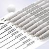 9-teiliger Liner-Mikron-Markerstift, schwarze, wasserfeste Tinte für Manga, Zeichnen, Skizzieren, Nadelstift, Hookline-Stift, Skizzen-Schreibwarenset, Künstlerbedarf