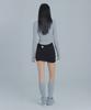 Peulaentigseobiseu Shirred Jersey Miniskirt - Black