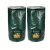 Wear Resist Compost Bin Bag Sealed Zippered Lid Leaf Lawn Bags with Handles Collapsible Refuse Composter Fruit Kitchen Waste
