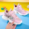 Mädchenschuhe Leichte Weiche Sohle Mesh Atmungsaktiv Kinder-Sneaker Jungen Cartoon Niedlich Schnürung Plateau Freizeit-Sportschuhe