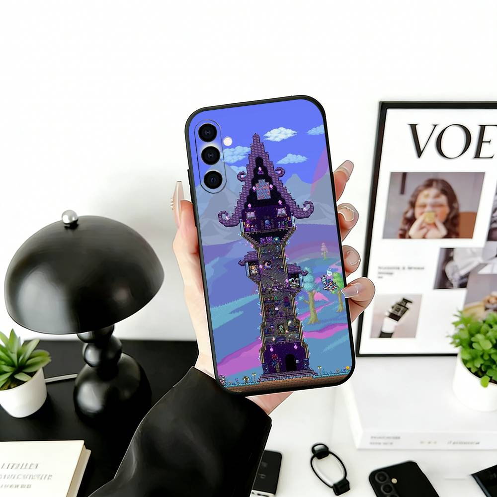 T-Terraria G-Spiel Handyhülle Für Samsung Galaxy A73,A72,A71,A70,A53,A52,A51,Weiche Silikon Schwarze Hülle