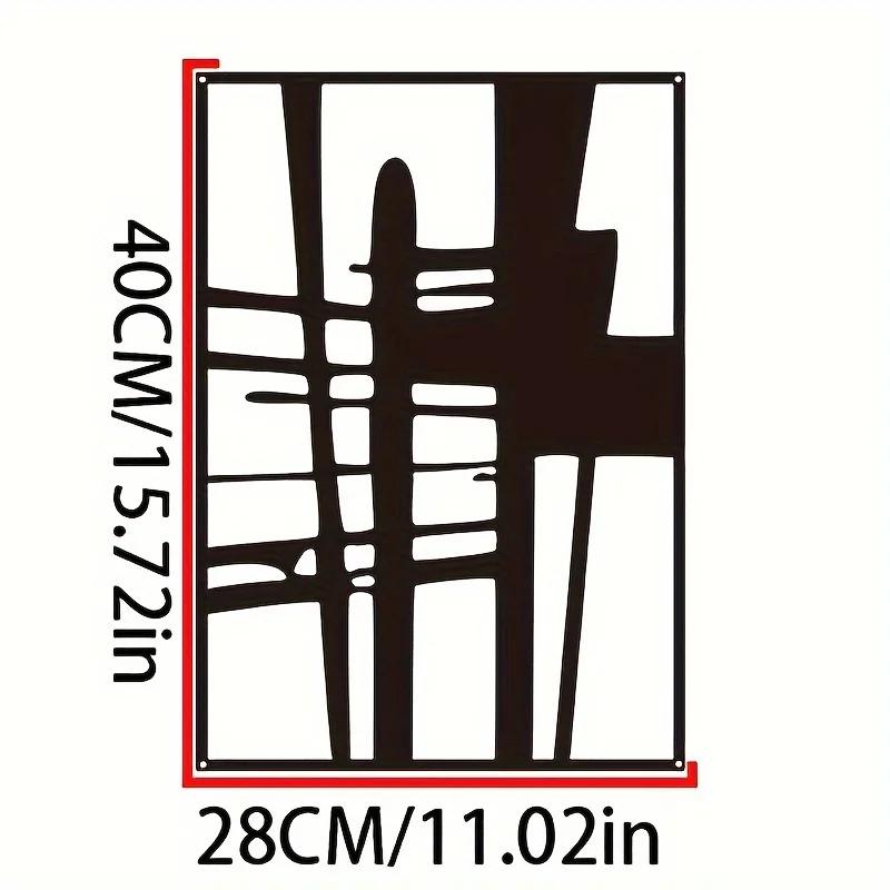 

Абстрактное настенное искусство из металла - минималистская однолинейная декоративная скульптура. Современный декор стен для стильной демонстрации произведений искусства светло-серый