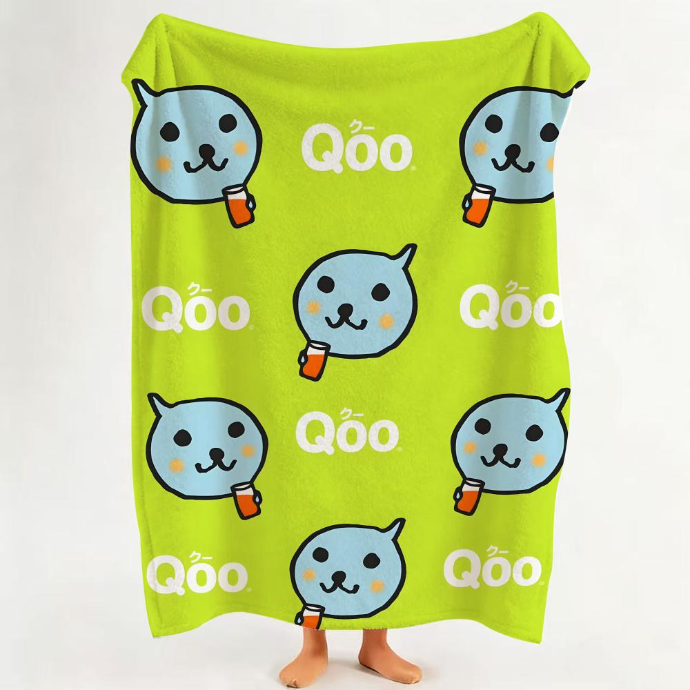 

Drink Q Qoo Throw Flannel Throw Blanket Suitable for Sofa Living Room Bedroom 75cmx90cm