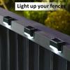 Outdoor Solar Deck Lights Solar Step Lights Waterproof Led Solar Lights White Light for Outdoor