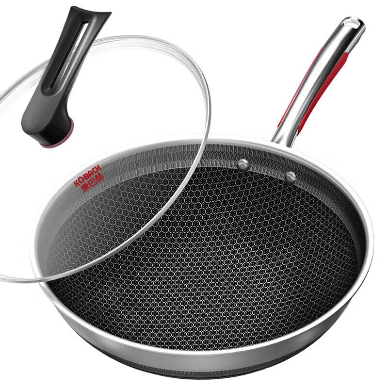 KOBACH 316L Stainless Steel Honeycomb Wok
