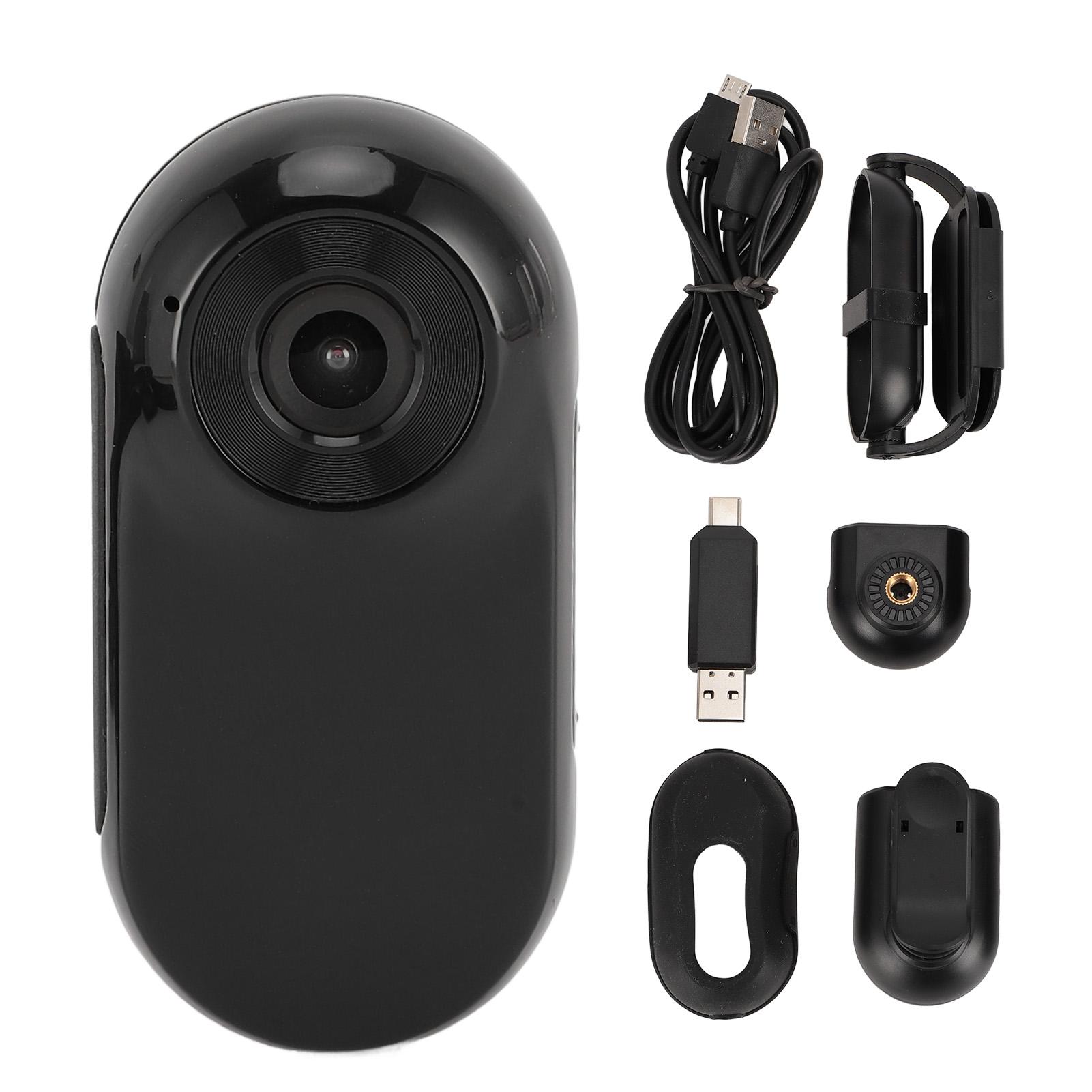 

Small Action Camera 0.96 Inch LCD Screen Multi Function Sports Camera 170° Wide Angle Wearable Pocke