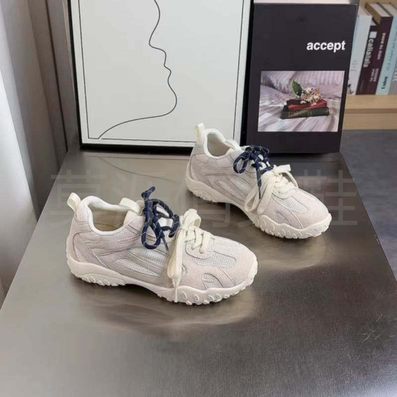 

Premium American retro two-color shoelaces Forrest Gump shoes women s 2025 summer new mesh splicing casual sports shoes 40