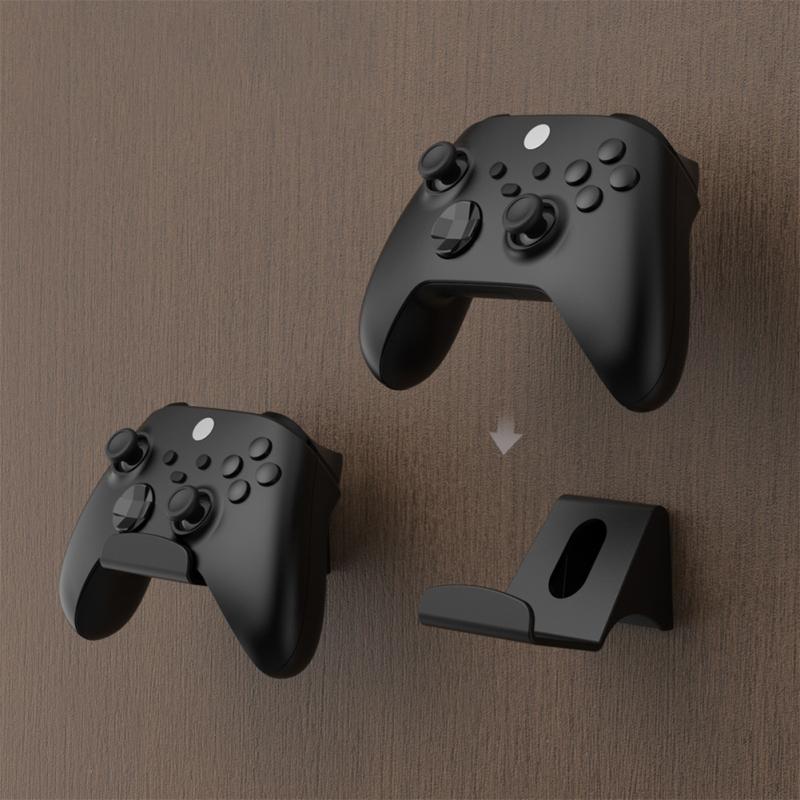 2 Pcs Wall Hanging Bracket Game Handle Controller Headset Hook Hanger Universal Storage Shelf Holder