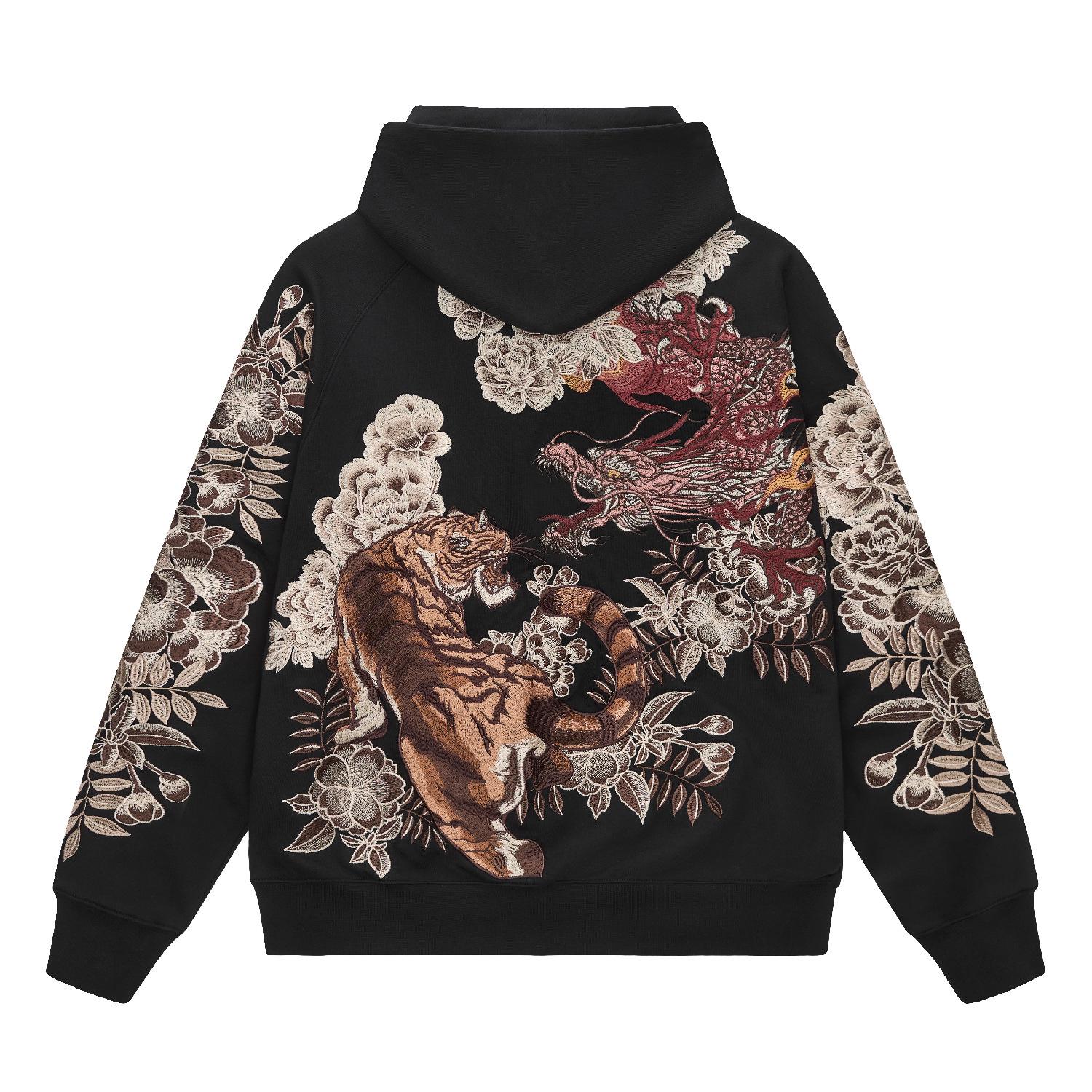 Huaxia Junpin Dragon & Tiger Embroidered