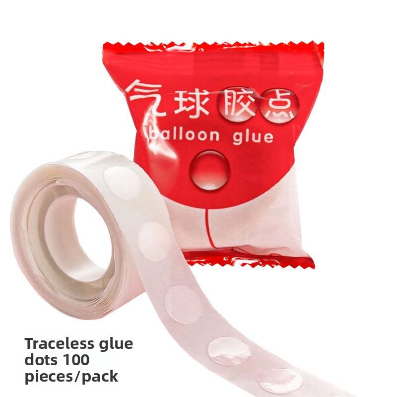 Wedding Celebration, Festival Decoration, Birthday Party, Dot Decoration, Seamless Balloon Stickers, 100-piece Transparent Bag Dot Glue
