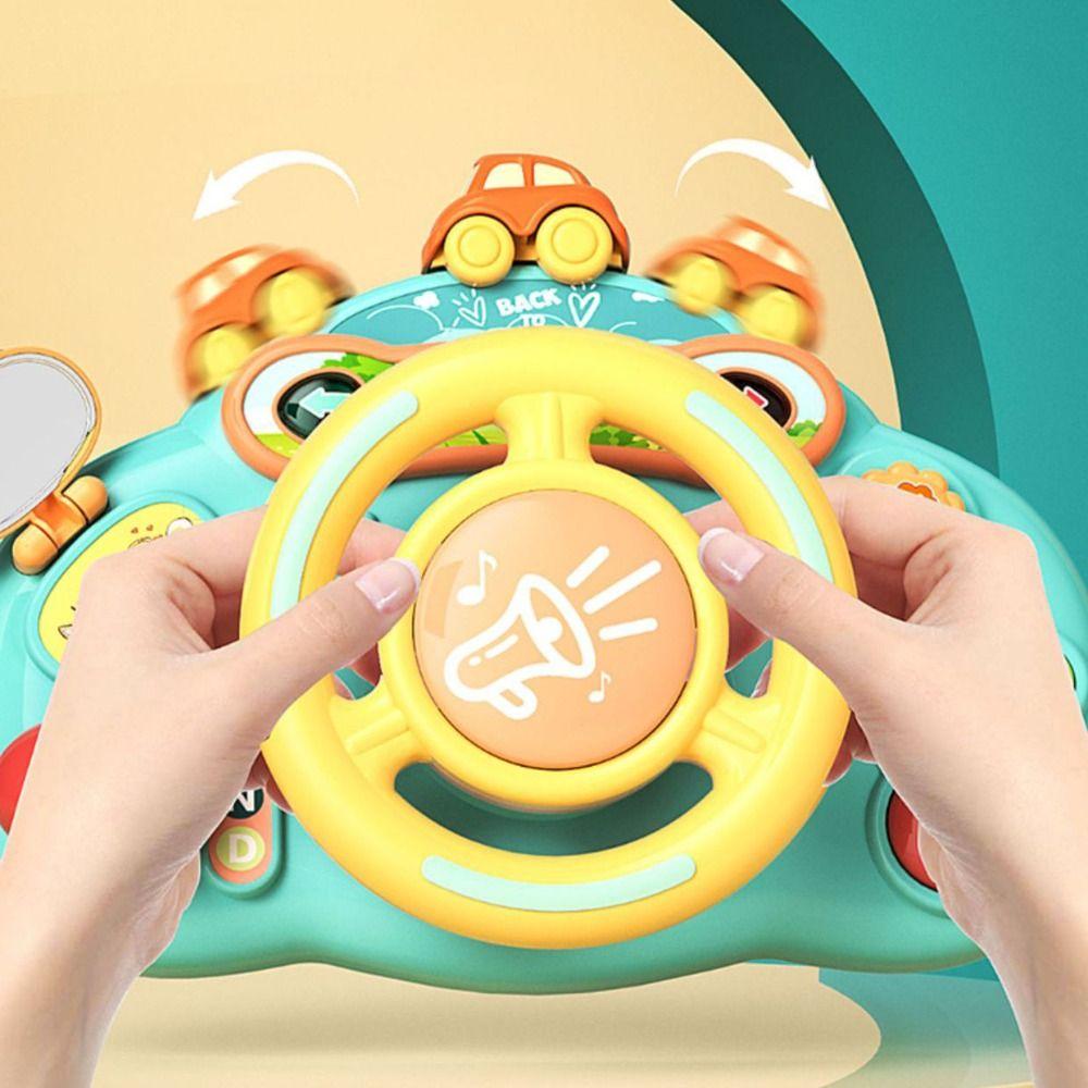 with Sound Light Baby Steering Wheel Toy Puzzle Stroller Driving Musical Toys  Boys Gift