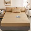Solid Color Princess Style Brushed Bed Skirt with Dustproof Full Wrap
