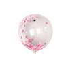 Transparent Sequined Latex Balloons for Parties and Weddings, 2.8g