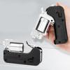 Life Car Ghost Switch-Gun Folding Alloy Left Wheel Metal Model Gun Wheel Simulation Toy Soft Bullet Gun with Plastic Bullets