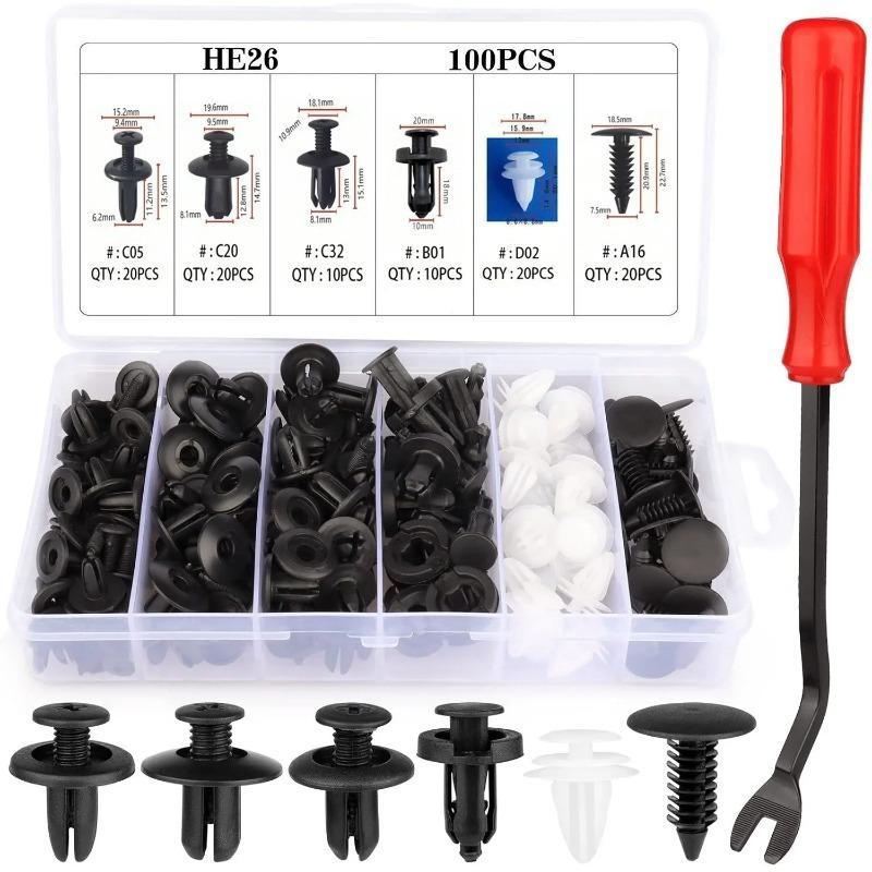 New Auto Fastener Clips Mixed Car Body Push Retainer Pin Rivet Bumper Door Trim Panel Fastener Kit Car Clips Retainer Tools