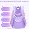 Gradient Cartoon Backpack for Girls, Lightweight, Grades 1-6