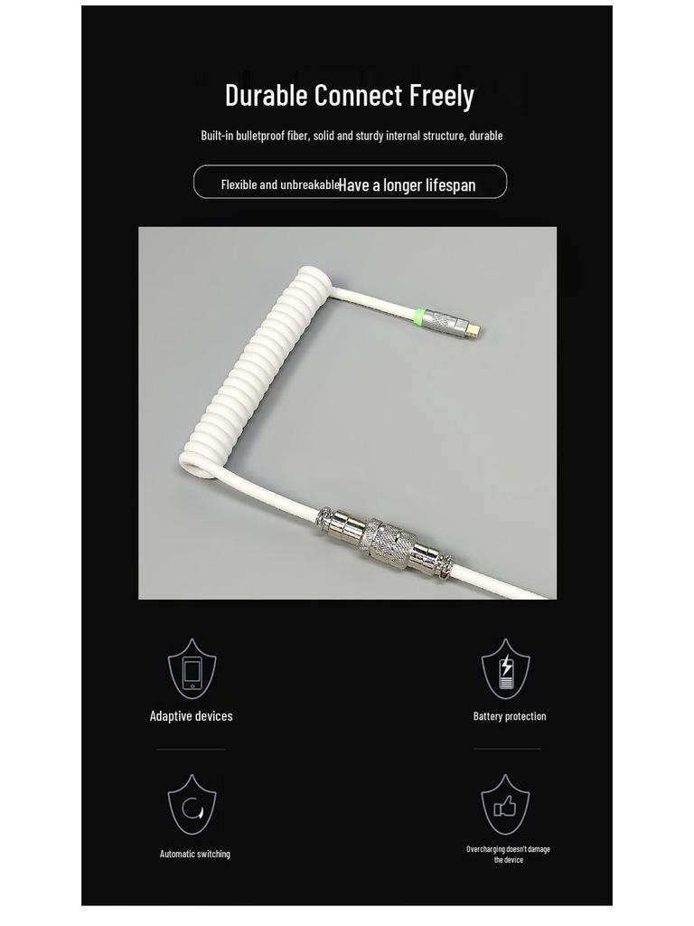 8K RGB Mechanical Keyboard with Magnetic Switch, Fast-Charging Coiled PU Aviator Data Cable