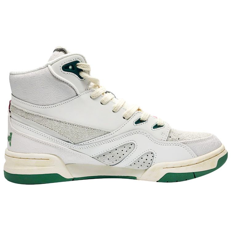 Li Ning Shao Bu Ru Chuan 937 Deluxe Hi 1807 Collaboration Limited Edition High-Top Retro Basketball Shoes Men Sneakers White Green AGBQ135-1