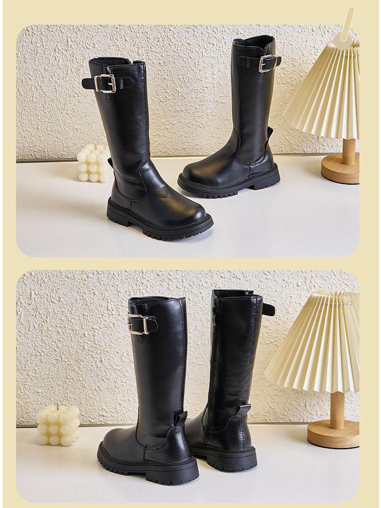 Girls' High-Top Fashion Show Boots - Knee-Length Princess Style
