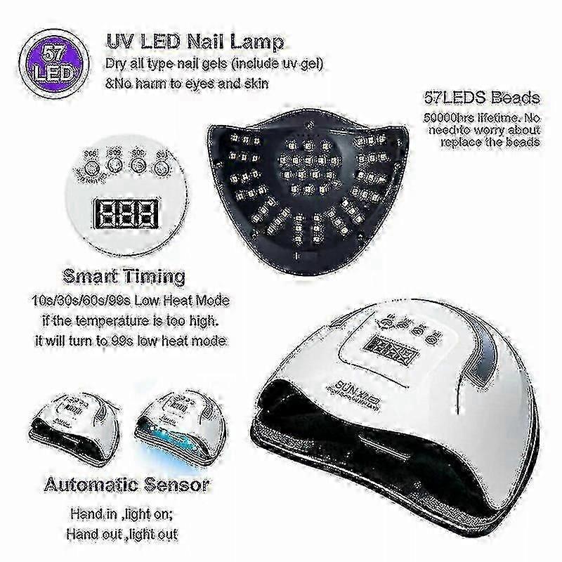 2025 280w UV LED Nail Lamp with Motion Sensing and Memory Function