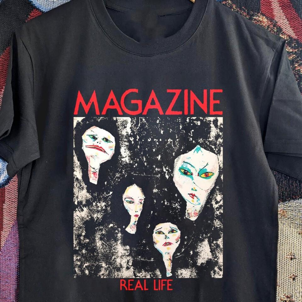 

Magazine Real Life Band Album Tour Gift For Fan S to 5XL Tshirt Unisex T-Shirt XXL