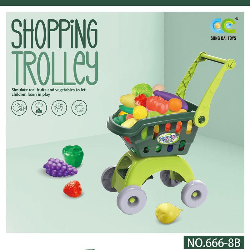 Play House Shopping Cart Boys And Girls Children Simulation Supermarket Trolley Mini Baby 3 Year Old Toy