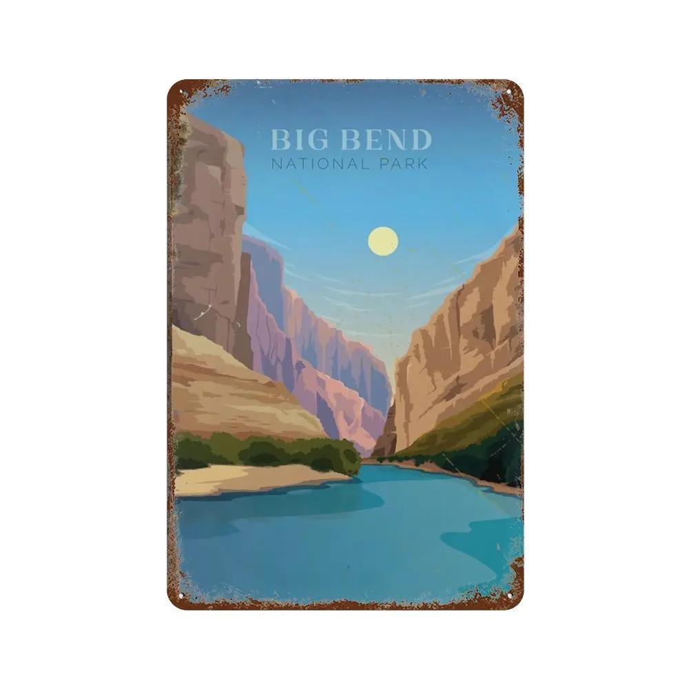 Welcome To Arizona Natural Landscape Metal Sign Metal Plaque Poster Vintage Wall Plate Bar Club Wall Decor Retro Home Decor