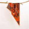 Retro Cotton and Linen Feel Triangular Silk Scarf Women's Four-season Versatile Neck Protection Scarf Headscarf Commuting Accessories Scarf