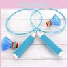 Kids Badminton Racket Toy Set With Feather Shuttlecocks For Indoor And Outdoor Play