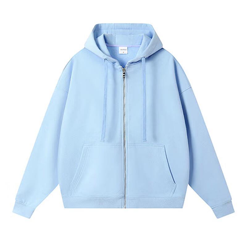 BFS78066L Drop-Shoulder Casual Zip Hoodie