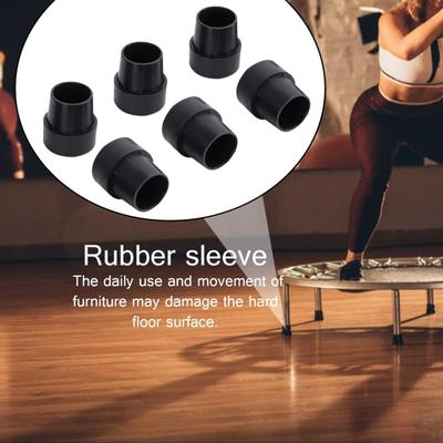 Trampoline Leg Pads Floor Protection Black Non Slip Tips Prevent Shaking Mute Mat