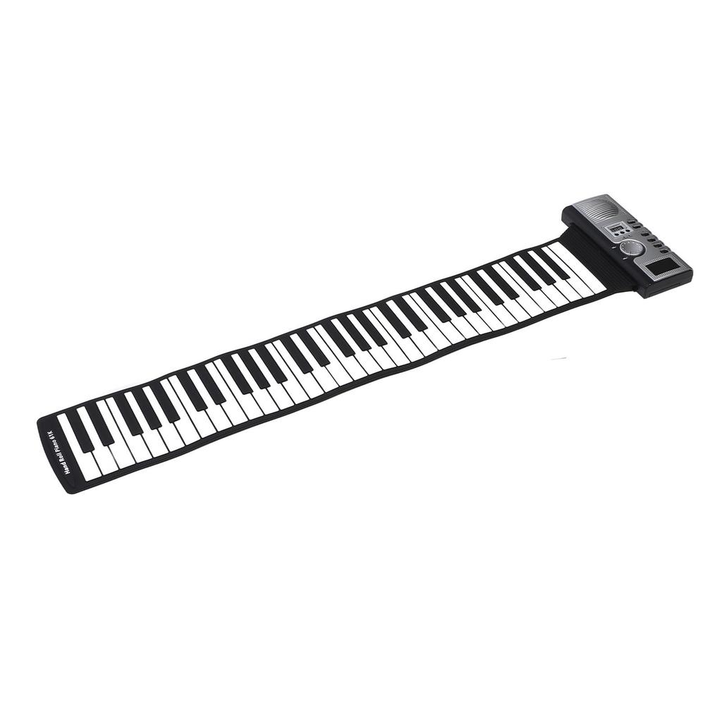 61 Key Roll Up Piano Keyboard Portable Silicone Electronic Piano Keyboard with Built in Speaker for