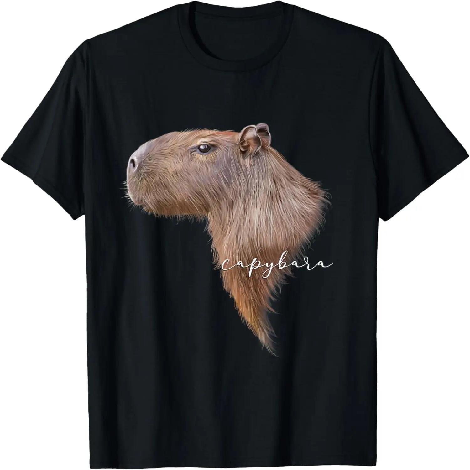 Capybara Graphic Art Capibara Rodent Gnawer Animal Novelty T-Shirt S