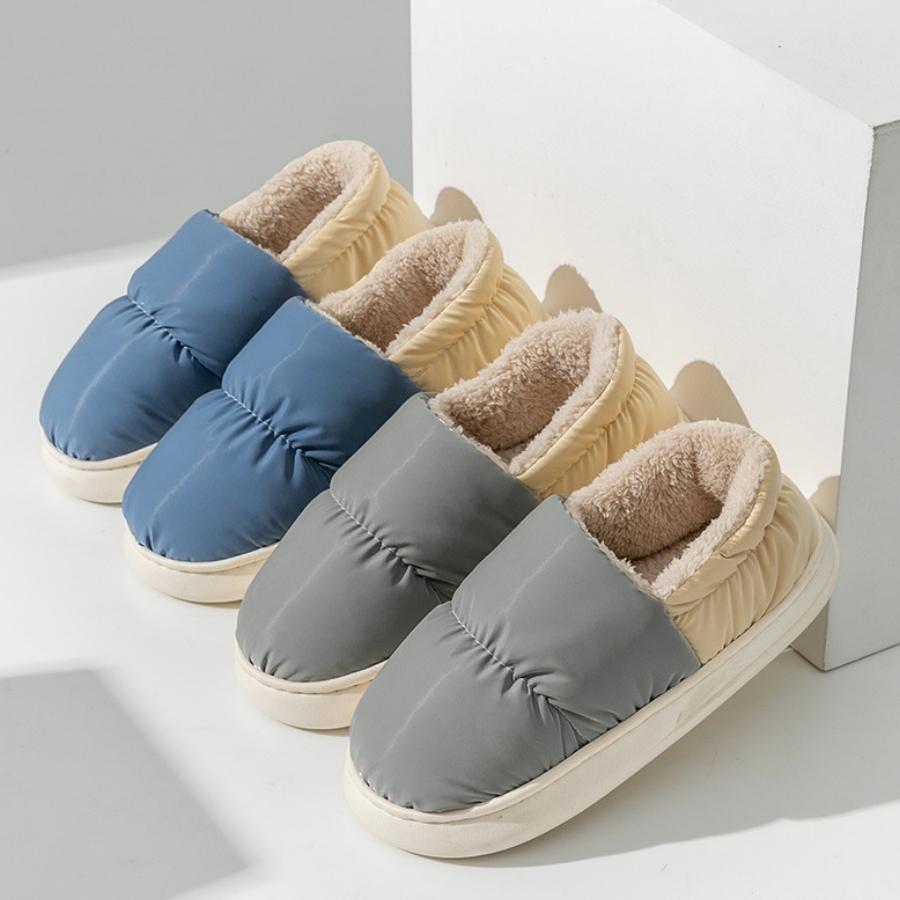 Зимние хлопковые тапочки — фото 9