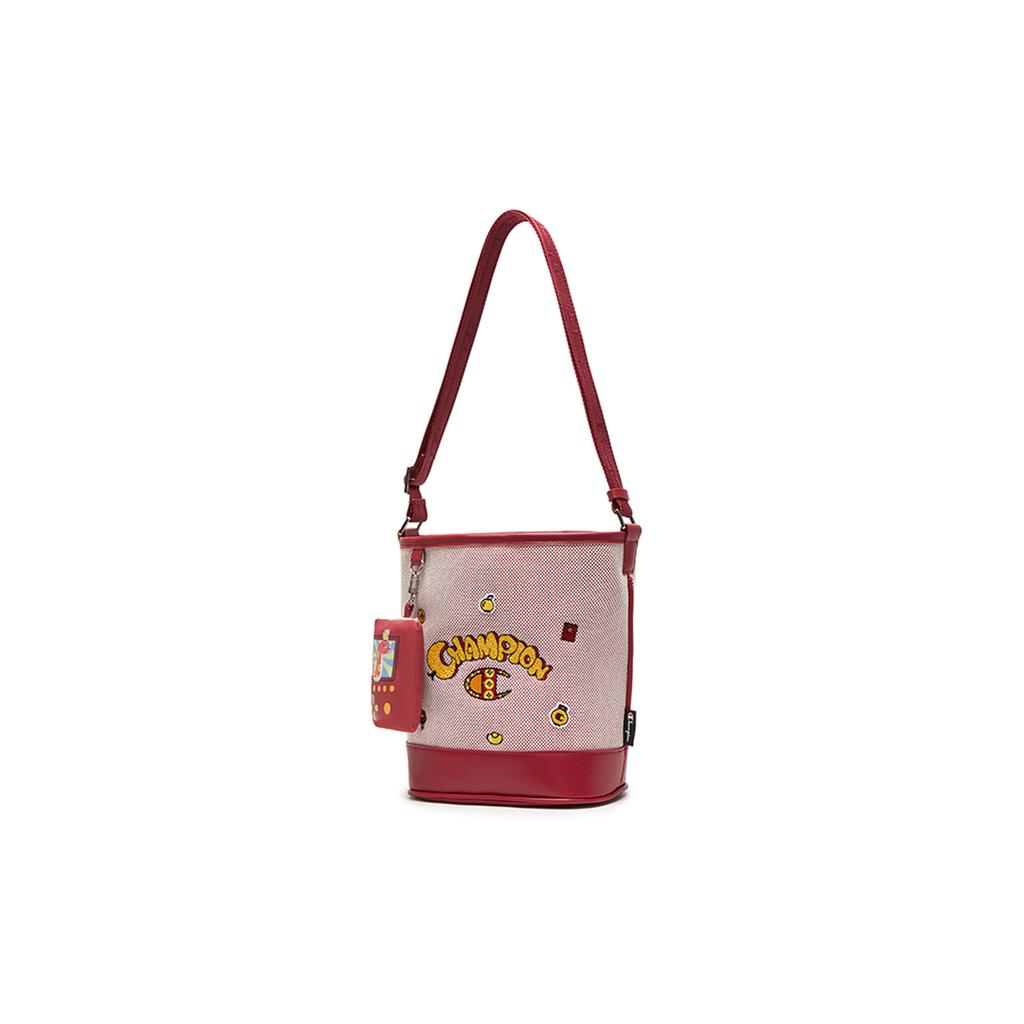New Champion Fabric Portable Crossbody Bag Shoulder Bag Medium Size Unisex Milk White/Ash Red Medium Blue Denim/Navy U5AACPU02