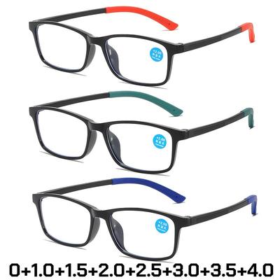 Ultra Light TR90 Reading Glasses Unisex HD Anti Blue Light Presbyopia Eyeglasses Classic Square Frame Eyewear Diopter 0 To +4.0