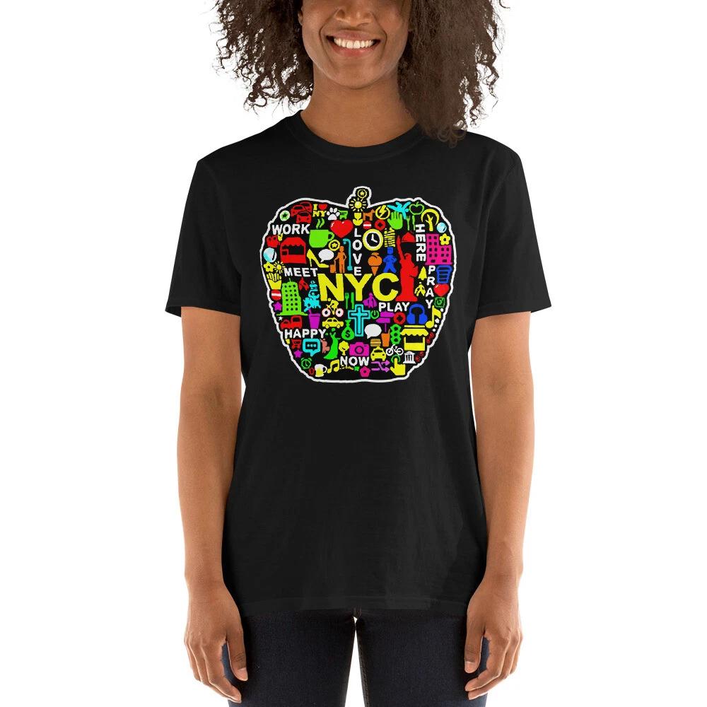 bigapple new city trendy awesome graphic Short-Sleeve Unisex T-Shirt L